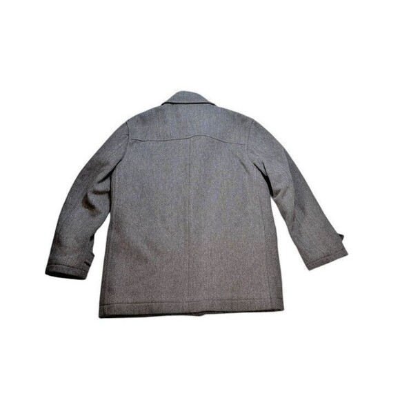 J Crew Ludlow Car Coat Men's Size Large Herringbone Tweed Insulated Overcoat - Picture 4 of 8